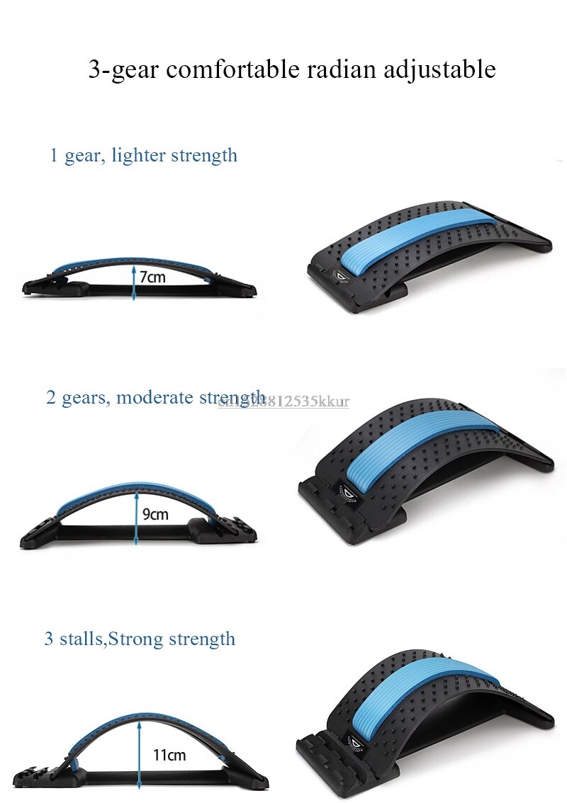 Back Stretching Equipment Back Massager Magic Stretcher Fitness Lumbar Support Spinal Pain Release Corrector Health Care