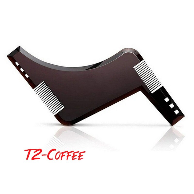 Men's Beard Shaping Styling Template Comb Men's Beards Combs Beauty Tools All-In-One Tool Beard Shaping Tools: C
