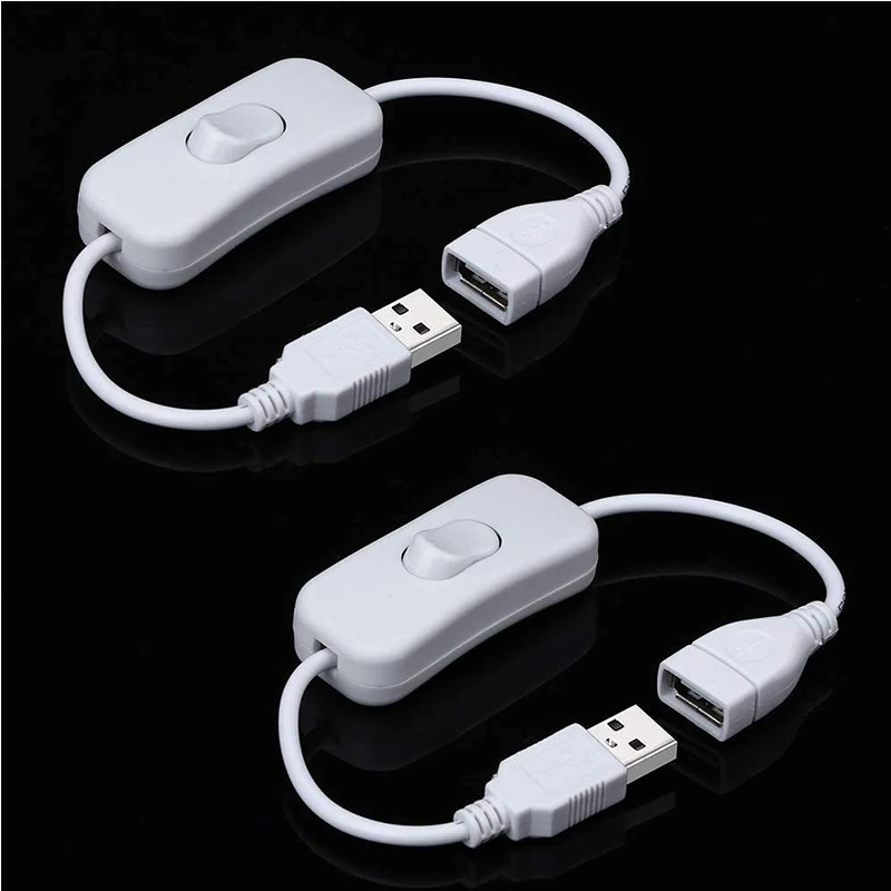 28cm with Switch ON/OFF2 Cable Extension Toggle for String USB Gadget USB Power Supply Device Tools