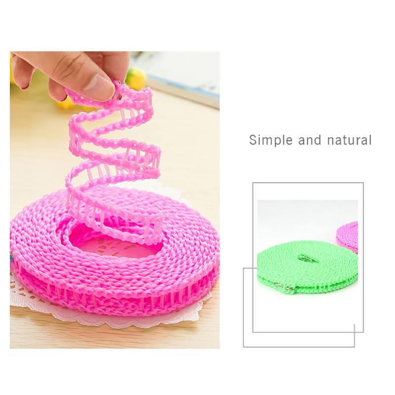 Outdoor Clothes Line Travel Portable Clotheslines Clothes Drying Rope Laundry Windproof Non-slip Washing Clothes Line