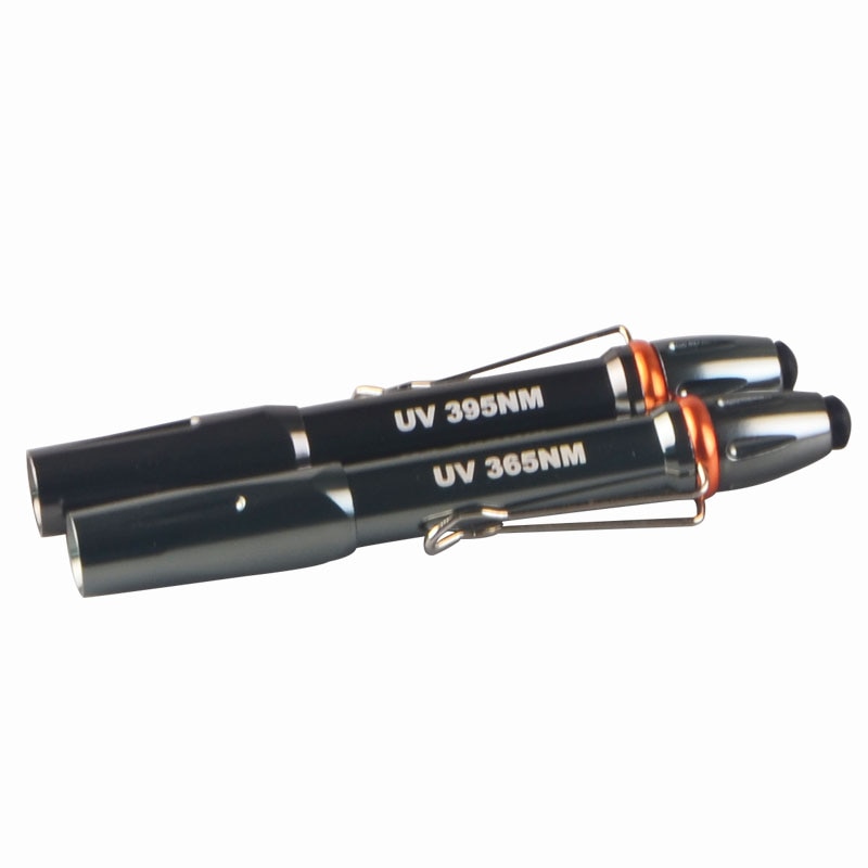 Topcom 365nm 395nm uv ledet ultrafiolett 5w penn lommelykt lommelykt lommelykt 365nm uv ultrafiolett pennlys identifisering,detektiv,lim
