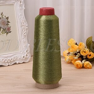 Gold Silber Farbe Linie Computer Kreuz-stich Garn Gewebt Stickerei Linie Stickerei Gewinde linie textil metallisch: 9