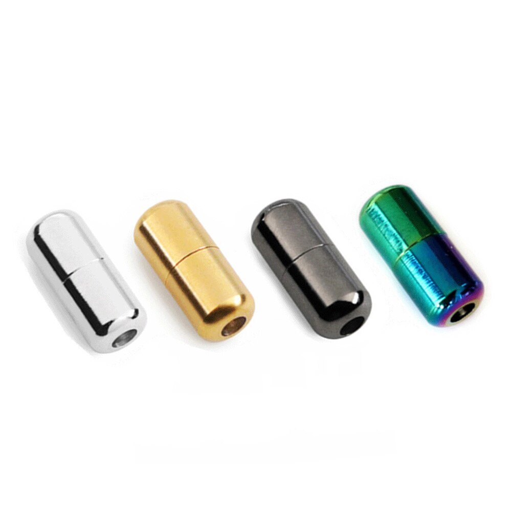 Conjunto de 2 unidades de herretes de Metal redondos y coloridos para cordones, cordón de zapato con cordón, para hombres y mujeres