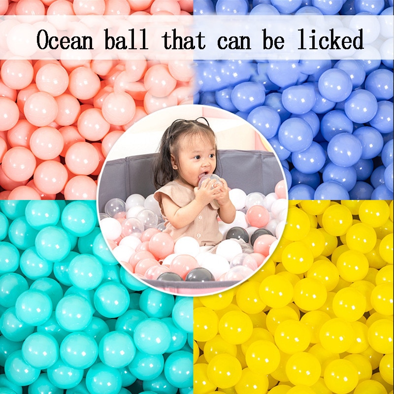 4CM Verdickt Baby Marine Ball Spielzeug Ball Freche Burg Umwelt Farbe Perle Welle Ball WJ171