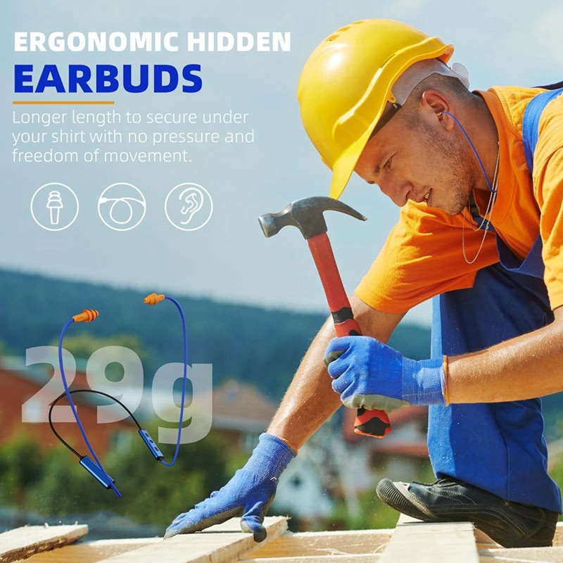 Ohr stöpsel Bluetooth-Headset für Arbeit, Gehörschutz, geeignet für Baustellen und laute Umgebungen einfach zu installieren