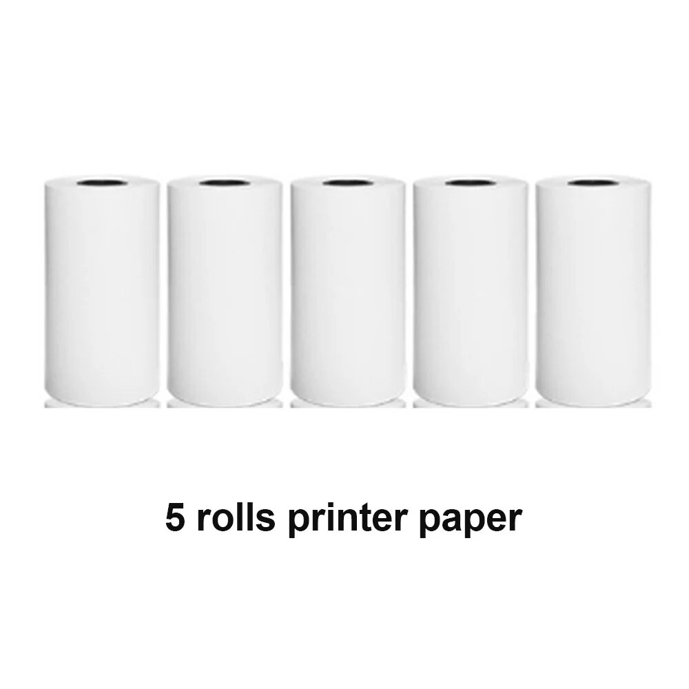 Portable Mini Thermal Printer Wirelessly BT 203dpi Photo Label Memo Wrong Question Printing With USB Cable Imprimante Portable: Red