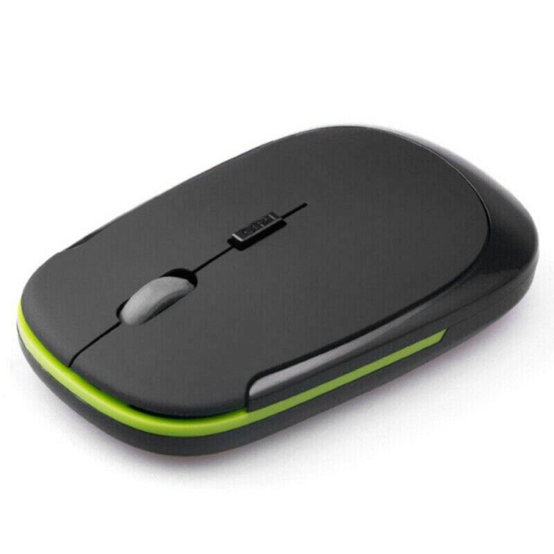 Wireless Mouse Computer Gaming Mouse Wireless Computer Silent Mause Ergonomic Gaming Mouse 2.4G USB Optical Mice For Laptop PC: A Matte Black