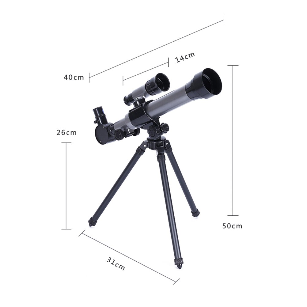 High-magnification Astronomical Telescope Kids Single-tube Telescope with Tripod for Astronomy Beginner Star Camping