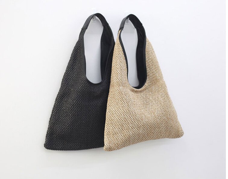 Ainvoev sacos de ombro vime tecido palha saco designer bolsas verão praia bolsa moda rattan feminino