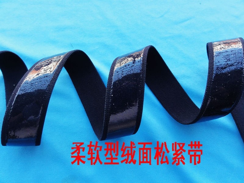 Transparant siliconen zachte anti elastische singels voor hand made naaien accessoires 25mm breedte siliconen breedte 19mm zwart 5 m/partij