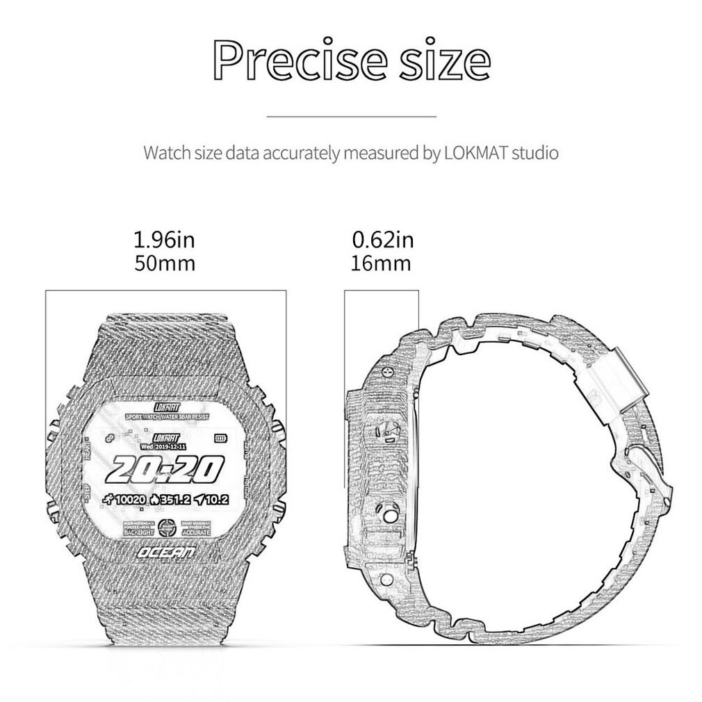 Smart Watch Heart Rate Monitoring Waterproof Smart Watch Fitness Tracker Multifunctional Sports Watch