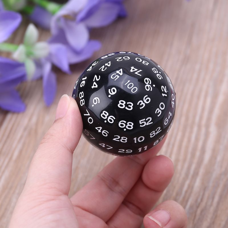 Dados poliédricos de 100 lados D100 caras múltiples de acrílico dados para tablero de mesa juego de rol Bar Club