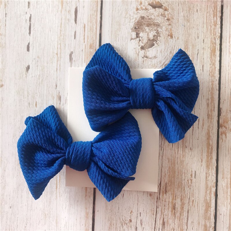 Focusnorm 2Pcs Infant Kids Baby Girls Hair Pin Bow Clips Headwear Ribbon Bowknot Barrettes Baby Headwear: E