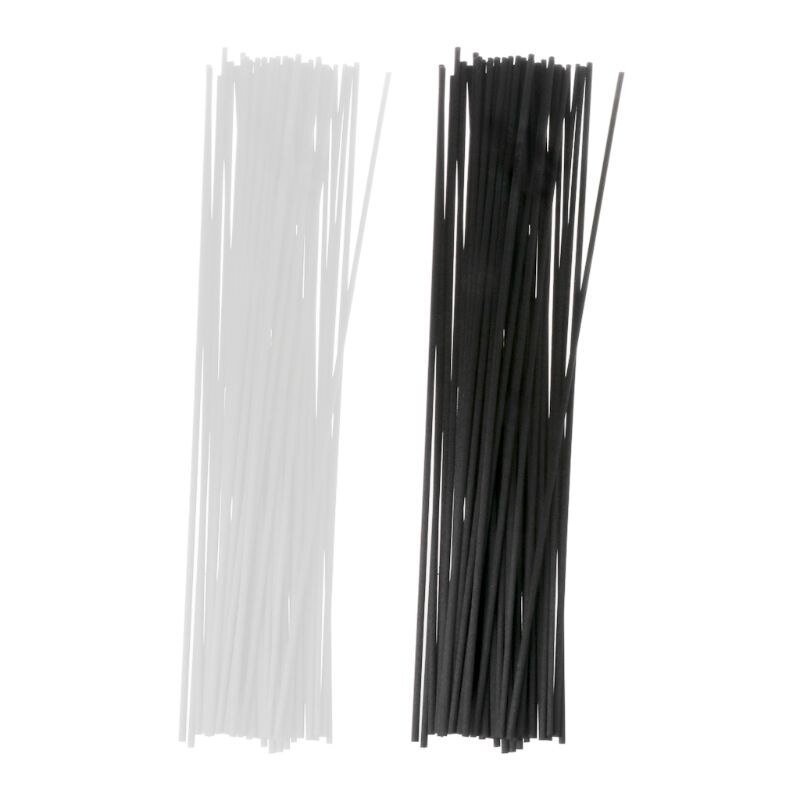 50 stk 30 cmx 3mm fiberpinde diffuser aromaterapi flygtig stang til hjemmet duft diffuser boligindretning  u1je