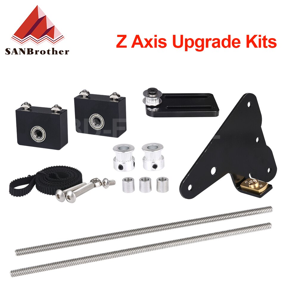 3D Printer Onderdelen Upgrade Kits Creality Ender 3/CR10 Dual Z-as T8 Lood Schroef Kits Beugel Aluminium Profiel met Riem Katrol