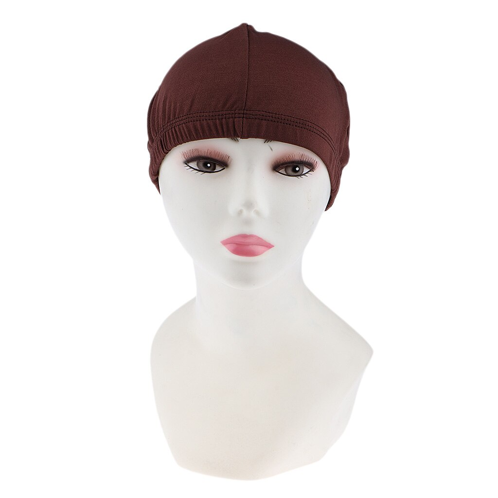 2 unidades de red de malla para el pelo de la tapa de la bóveda del Spandex para hacer pelucas redecilla tapa de la peluca elástica