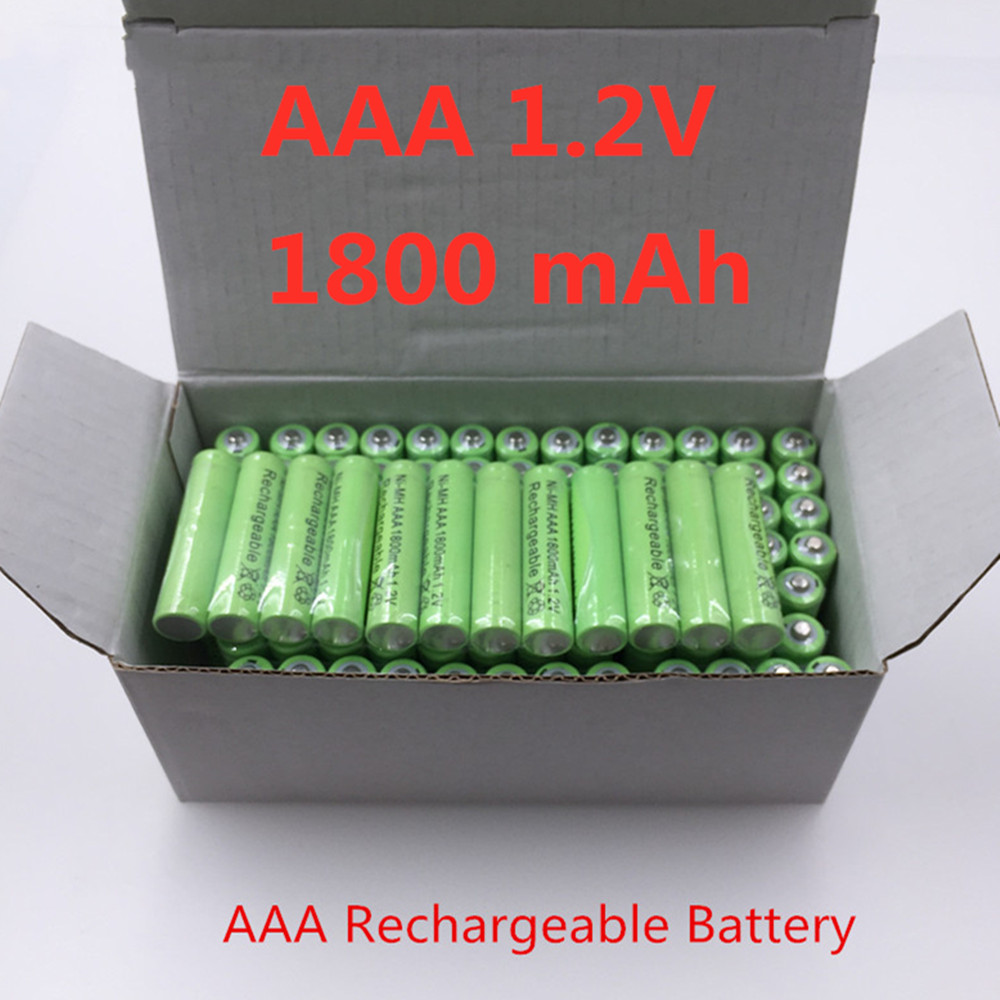 4 ~ 20 Pcs 100% Originele Aaa 1800 Mah 1.2 V Oplaadbare Batterij Aaa 1800 Mah Ni-Mh Oplaadbare 1.2 V 2A Batterij