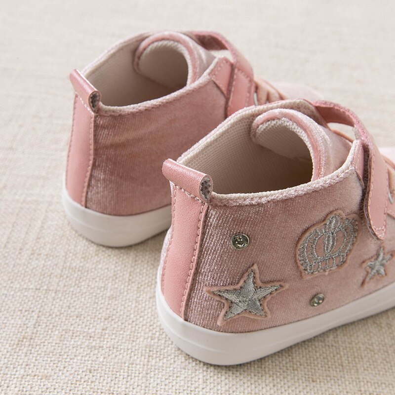Db15983 dave bella winter baby meisjes sterren applicaties schoenen geboren meisje schattige schoenen