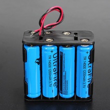 1Pc Batterij Houder Case 12 Volt 12 V Batterij Clip Slot Opslag Houder Box Case 8 Aa Batterijen Stack 6 Leads Wire