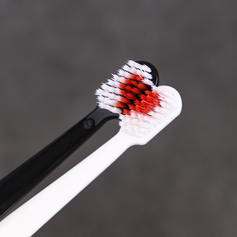 2 Stks/pak Tandenborstel Anti Bacteriën Professionele Hart Patroon Volwassenen Tandenborstel Goede Zorg Van Uw Tand Orale