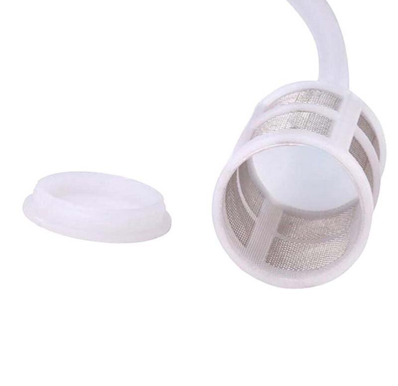Accesorios de cocina con filtro de plástico, paquete de sifón para elaboración de vino artesanal, herramienta de tubo de filtro de sifón manual Vintage blanco