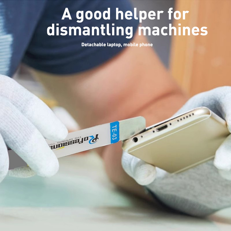 Metall bändverktyg för handöppning flexibel stålkofot för iphone ipad ipod mobiltelefon surfplatta demonteringsverktyg för reparation