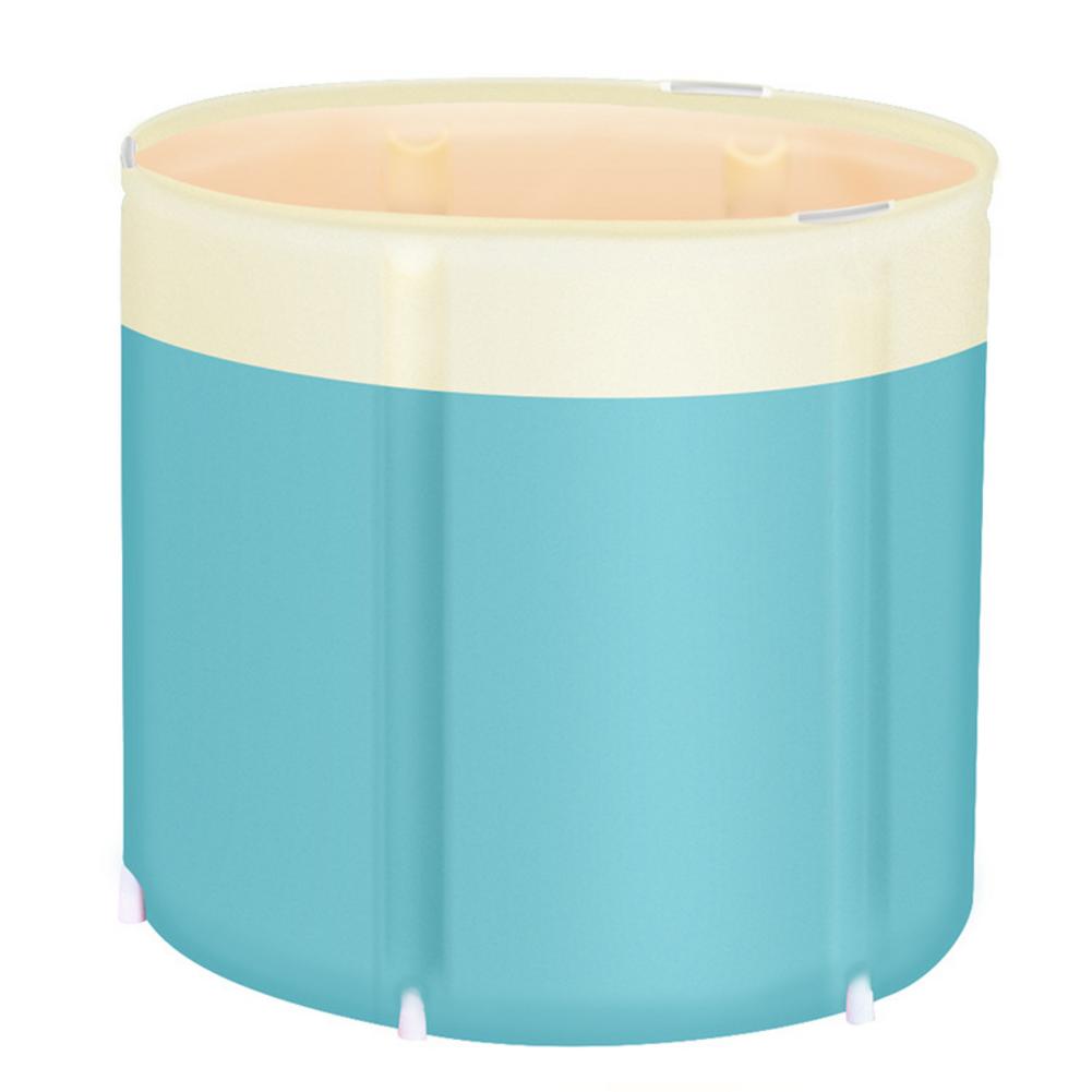 Perla ispessito Cotone Portatile Vasca Da Bagno Freestanding Pieghevole Spa Vasca da bagno Per Outsdoors Casa di Corsa