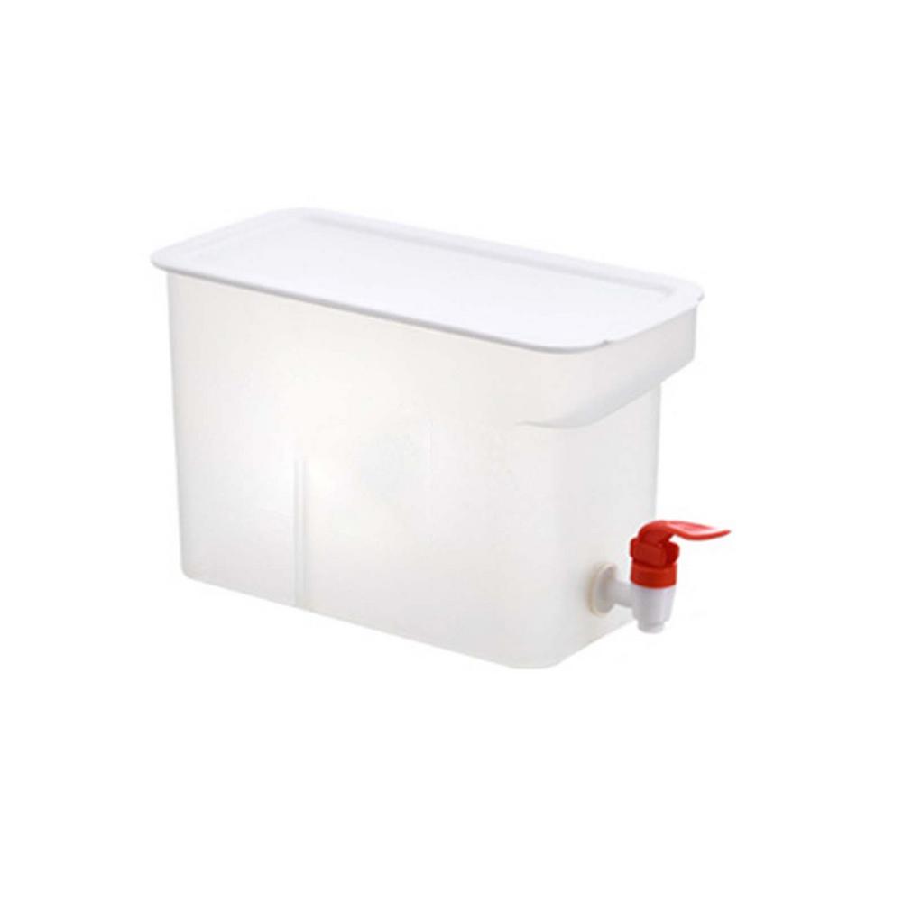 Drink Dispenser With Spigot Leakproof Plastic Water Container Cooling Large Beverage Dispenser Ideal For Juice Beer Ice: 3.5L
