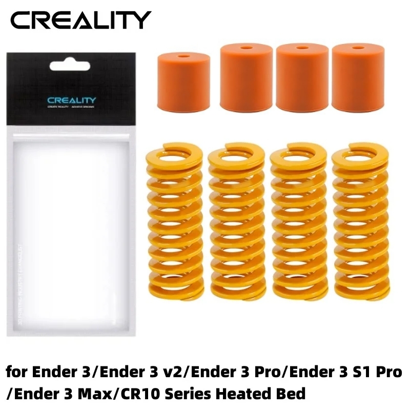 4 pièces Ender 3 Pro ressorts mise à niveau, ressorts de lit d'imprimante 3D, ressorts de nivellement de lit Ender 3 compatibles pour Ender série 3/5/S1/3 V2