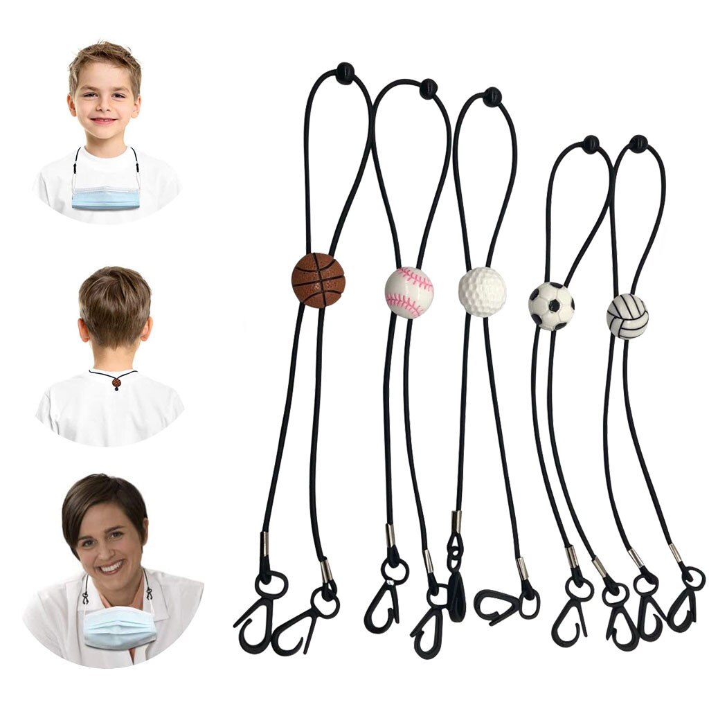 5Pcs Verstelbare Masker Lanyard Handy & Handig Veiligheid Masker Rest & Oor Houder Touw Gezichtsmasker Tijdelijke Draagbare Ontspannen diy