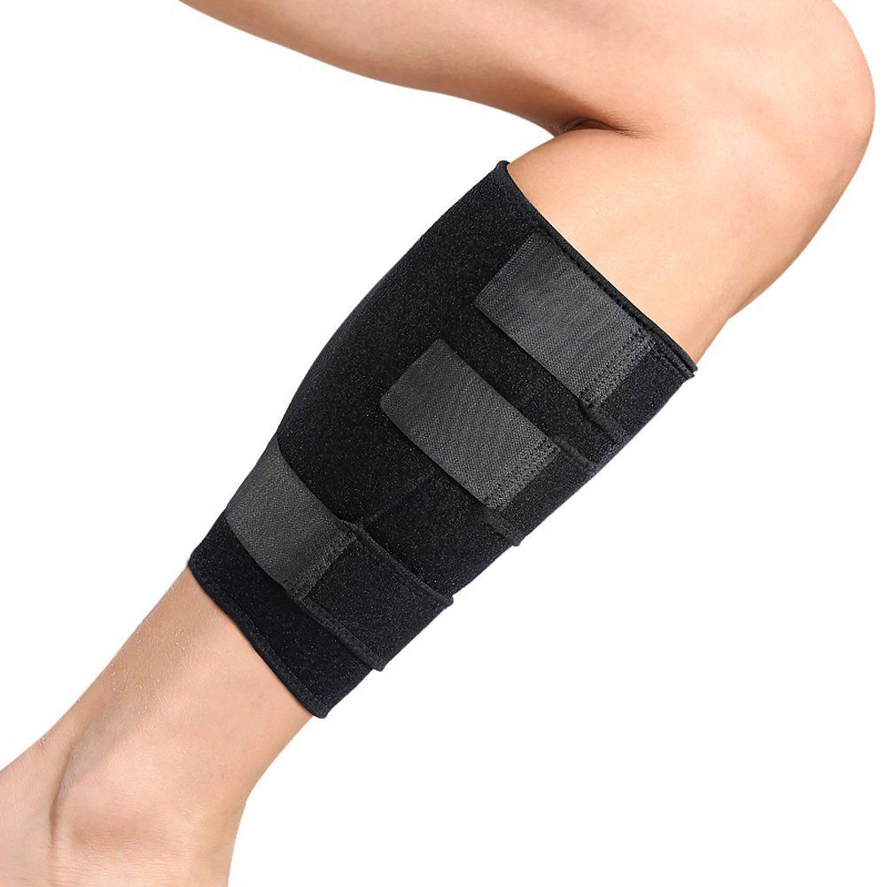 Calf Brace Adjustable Shin Splint Support Sleeve Leg Compression Wrap for Pulled Calf Muscle Pain Strain Injury, Swell