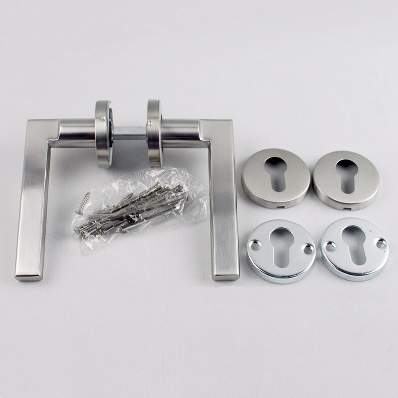 Factory direct sales, 304 stainless steel, precision casting, solid door handle, 60*125mm, fire door lock handle: Default Title