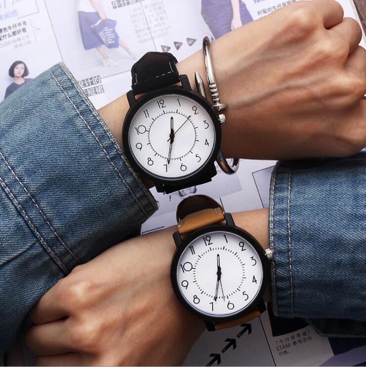 Męski zegarek moda drewno ziarno dial Casual skórzany zegarek kwarcowy mężczyźni zegarki luksusowy zegarek na rękę Hombre godzina mężczyzna zegar: WHITE
