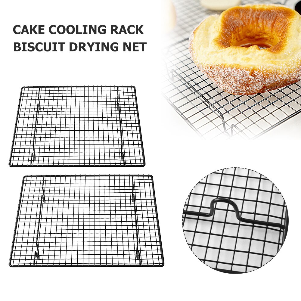 Cake Cooling Rack Nonstick Stainless Steel Grid Cooling Tray Kitchen Baking Tray Cookies Biscuits Bread Drying Stand Cooler