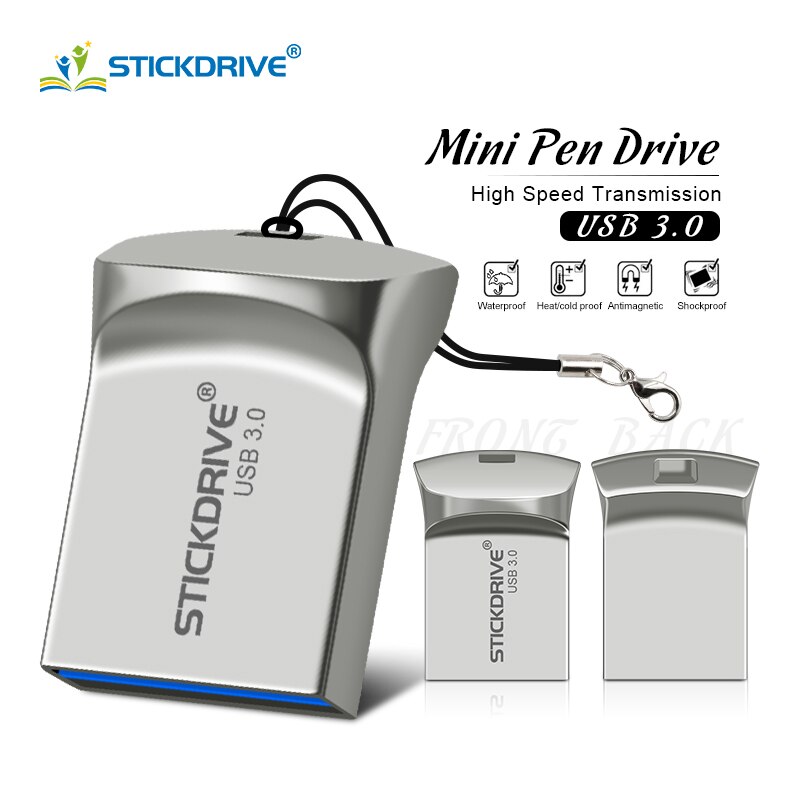 Unidad flash Super Mini, memoria USB de 16gb 8gb, stick usb 3.0 de capacidad real, 64gb, 32 gb, unidad flash USB 3.0