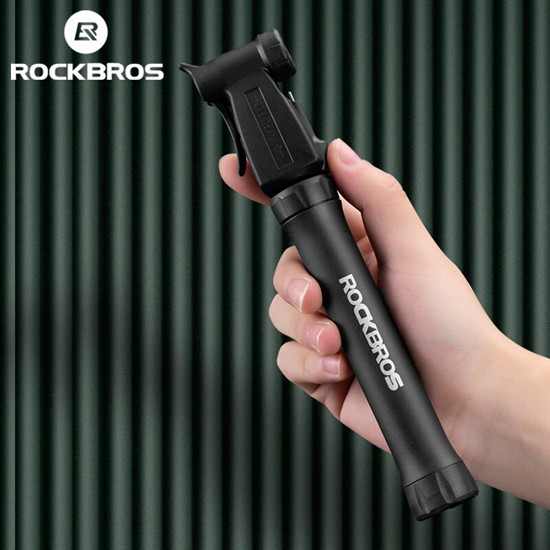 Rockbros mini fietspompen draagbare mtb fiets aluminiumlegering fietspomp geschikt voor presta & schrader ventiel fietsaccessoires