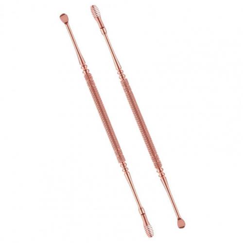 🔥Cure-oreille en acier inoxydable, 5 pièces, cure-oreille, dissolvant, Curette, nettoyeur, soins, cuillère, outil de nettoyage des oreilles: 2PCS