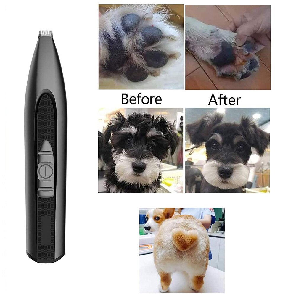 Kæledyr hund hår trimmer hund hårklipper multifunktionel elektrisk kæledyr hår pleje hårklippning maskine kæledyr pote klipper