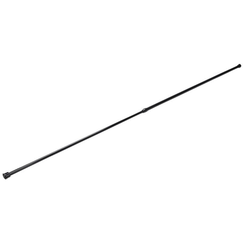 Erweiterbar Teleskop Frühjahr Geladen Netz Schleier Spannung Vorhang Schienen Pol Stangen, 70 ~ 120cm, Schwarz