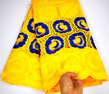 Bazin bordado rojo blanco riche con tela de encaje de tul tela Bazin africana para vestido de mujer YLC819: AS PIC7