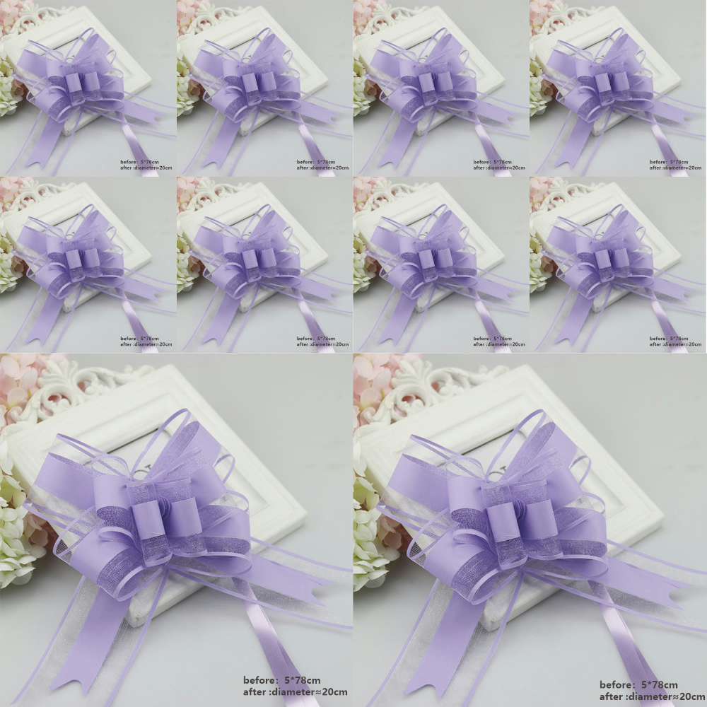 4/10Stck Hochzeit Auto Bogen Bänder Blume Auto Auto Dekor wickeln Verpackung Valentinstag Geburtstag Veranstaltungen Party liefert