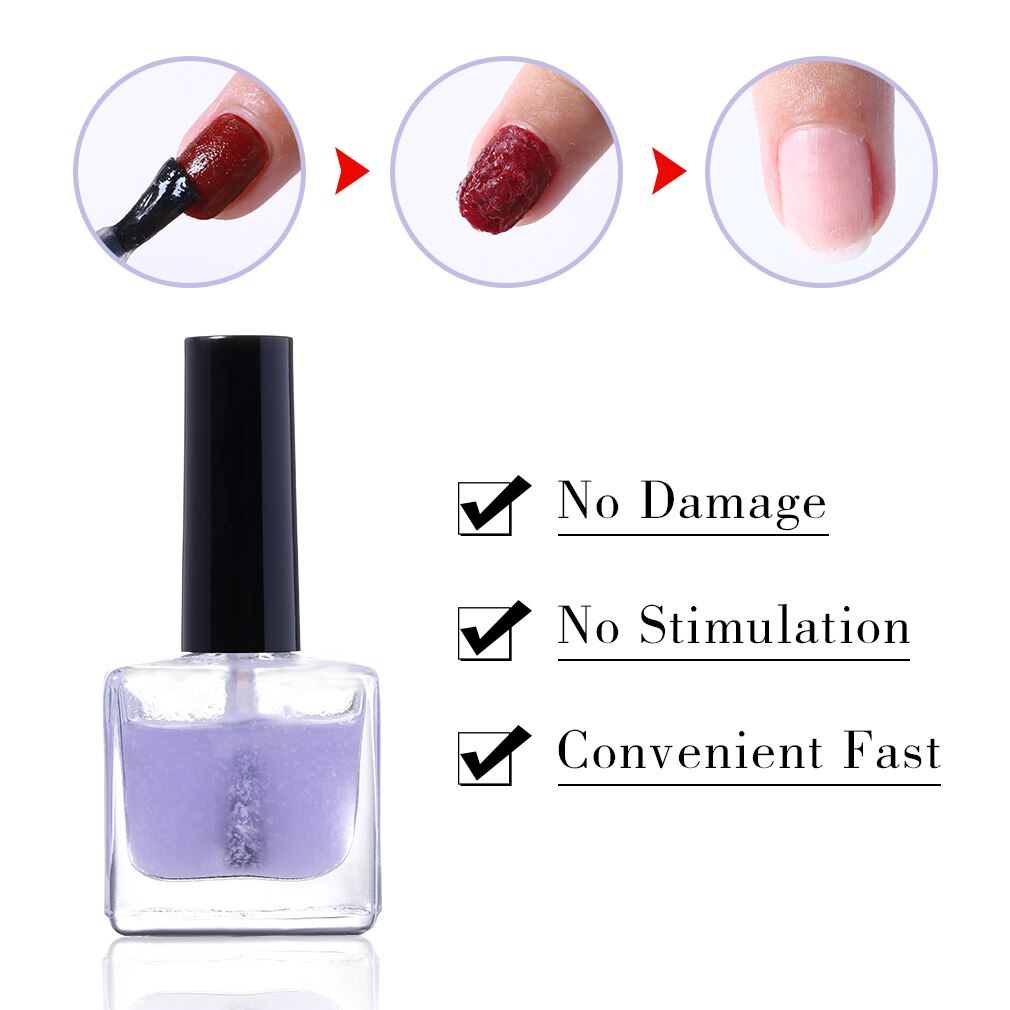 FairyGlo-Gel removedor de ráfaga mágica, 12ml, limpiador de esmalte de uñas, elimina la capa pegajosa, herramientas de manicura, esmalte de Gel