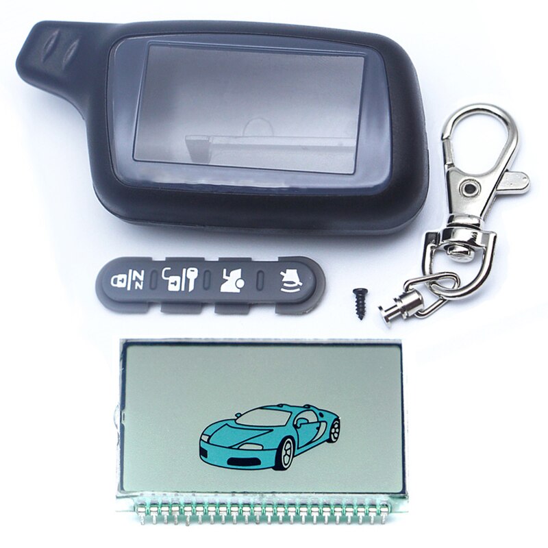 X5-Llavero con carcasa para coche, sistema de alarma para coche de dos vías ruso, X5 X3 TOMAHAWK, llave de control remoto LCD: 1