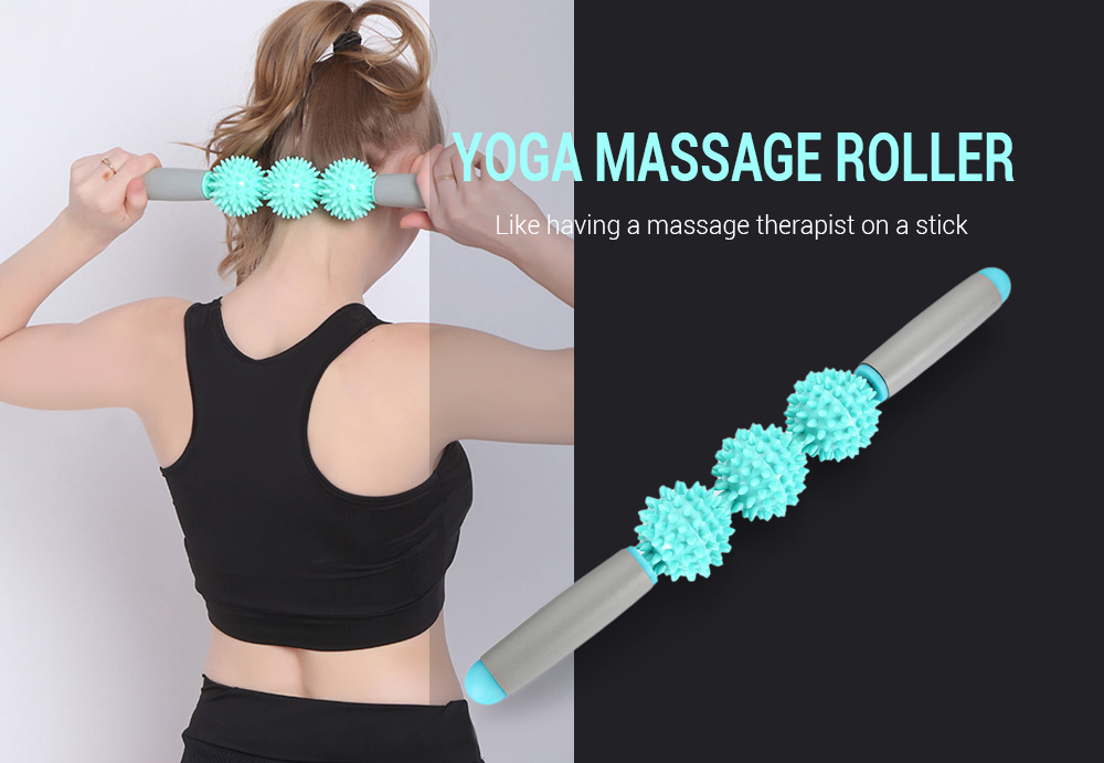 Brush Massage Stick Hedgehog Balls Muscle Roller Anti Cellulite Massager Trigger portable plastic Point Stick Cellulite Slimming