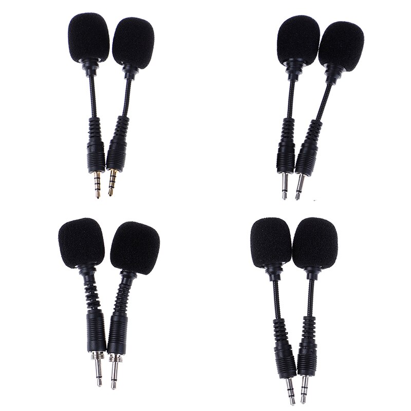 1 PC 10cm Mobile phone Mini 3.5mm Interface Flexible Microphone Stereo For iPhone Android