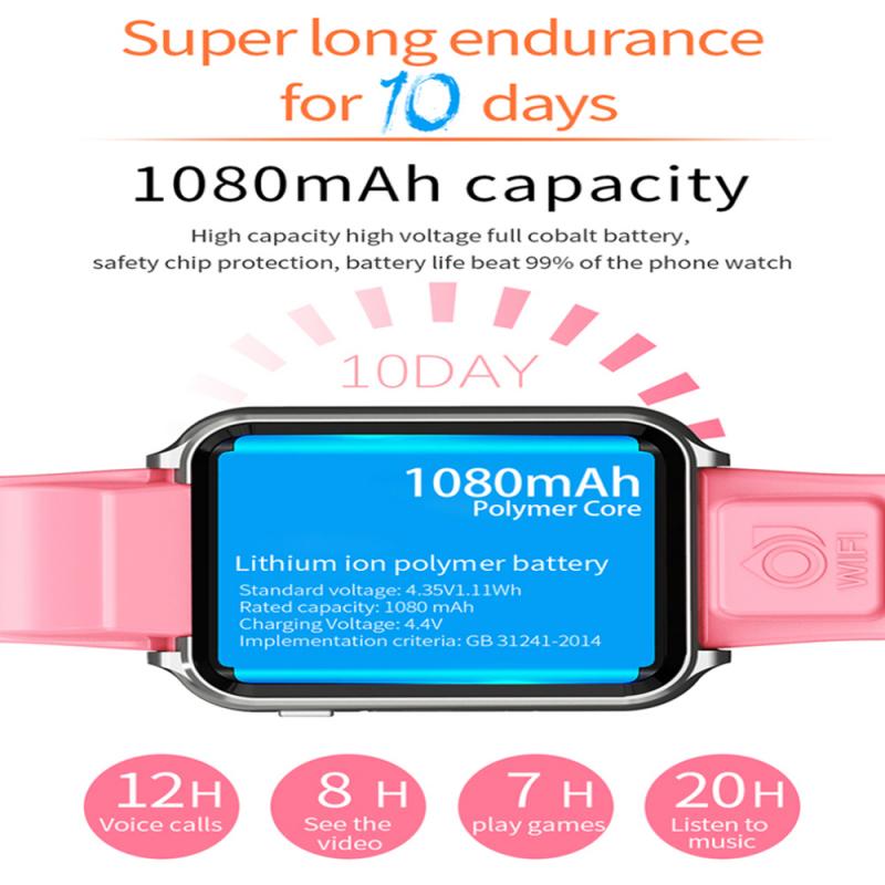 4G LTE Fitness Tracker Kids/Student Smart Watch Bl... Grandado