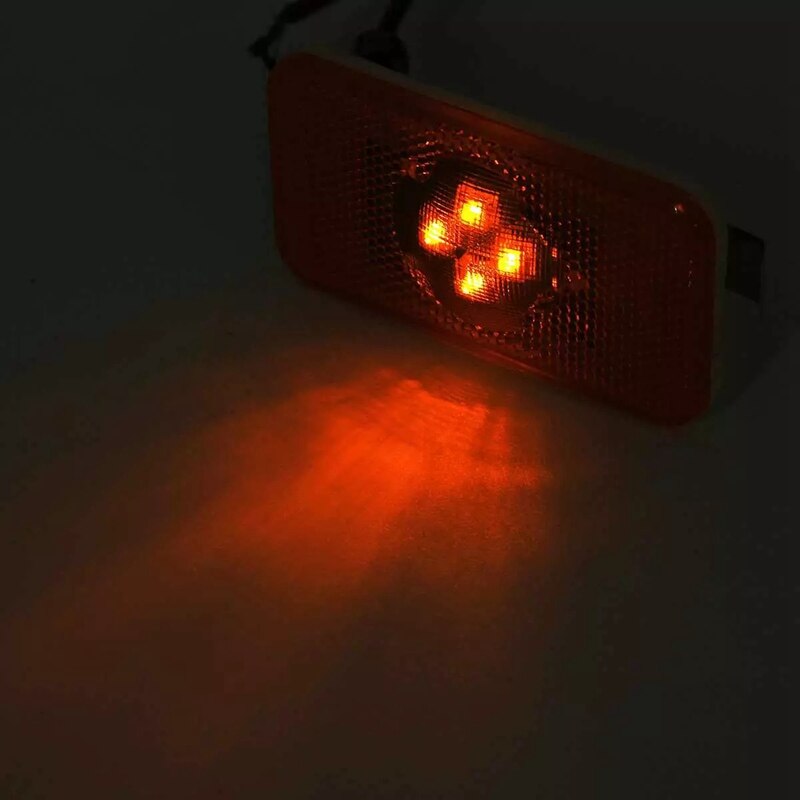 Feu de position latéral LED ambre pour camion Volvo, indicateur lumineux, 4 LED, FM/FH, -24V