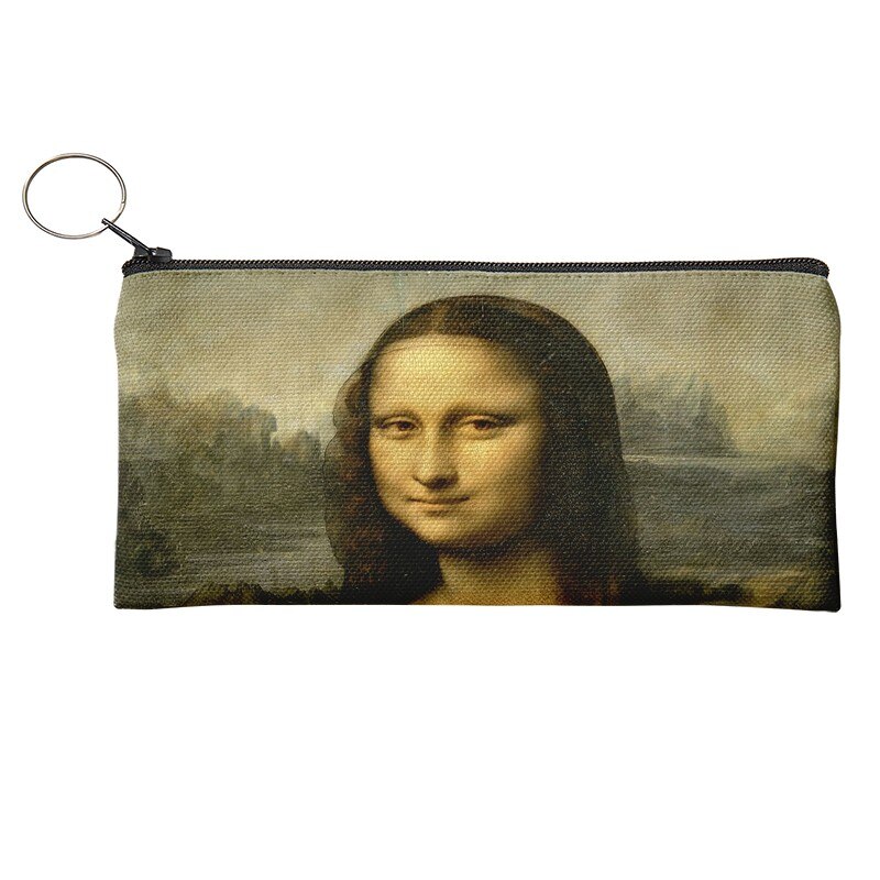 Lieferwagen Gogh Ölgemälde Geldbörse Mini retro Tägliche Lagerung Tasche Tragbaren Brieftasche Lippenstift Schlüssel Bleistift fallen Frauen Leinwand machen-hoch tasche: Stil5