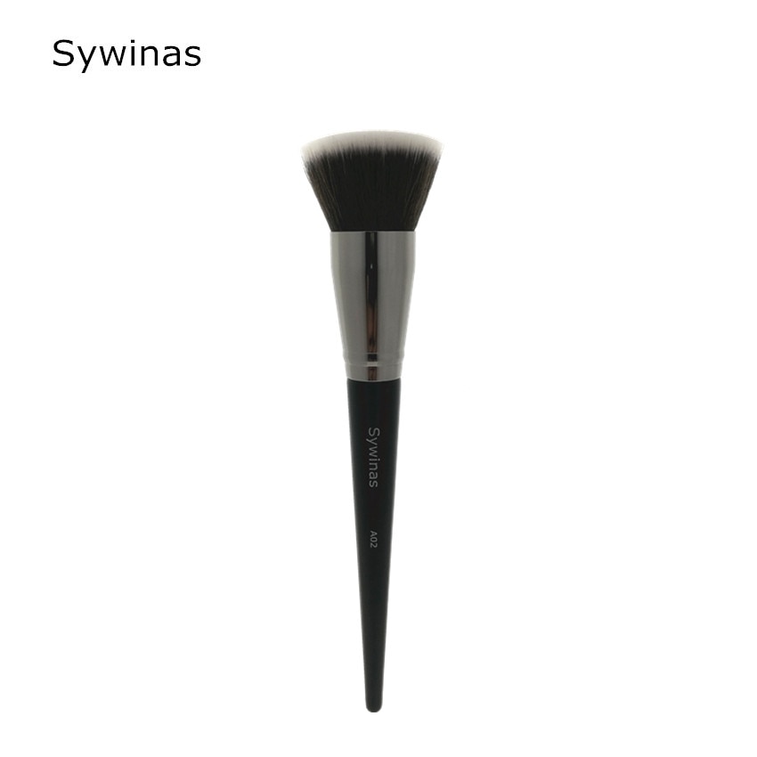 Sywinas Platte Buffing Foundation Brush # A02 Make-Up Kwasten Losse Make Up Borstel Gereedschap Kit.