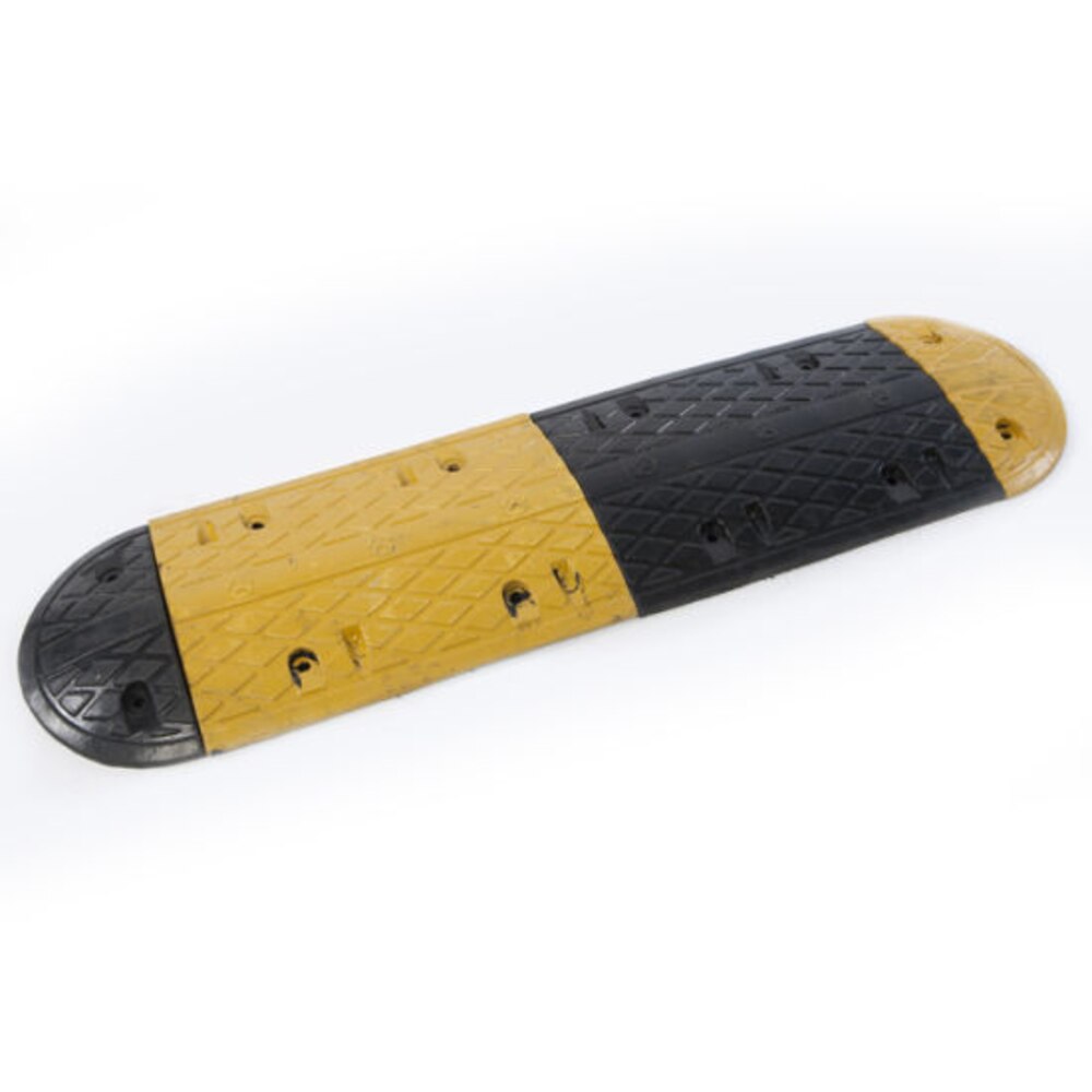 Rubber Speed Hump Durable Speed Bump Wave Line Deceleration Zone For Traffic Safe